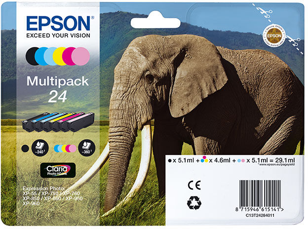 TINTEIRO EPSON 24 MULTIPACK
