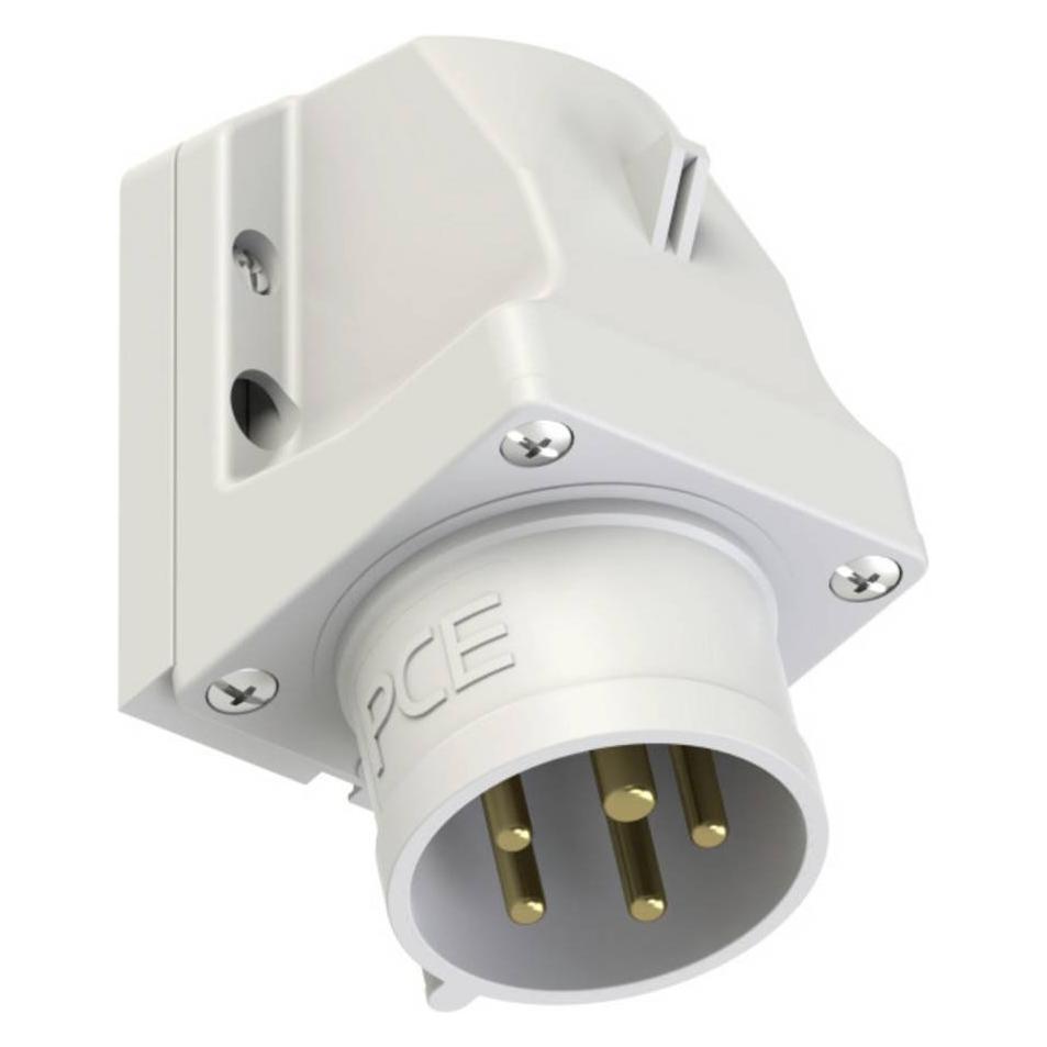 PCE CEE-Wandgerätestecker 16A 5p 1h IP44 515-1 (CEE 16/5) (515-1)