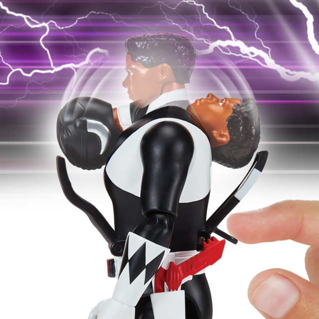 MMPR Auto Morphin Ranger Figure Black Ranger by Lennies Toys for Kids