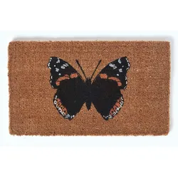FUSSMATTE Schmetterling, Kokos 45/75 cm