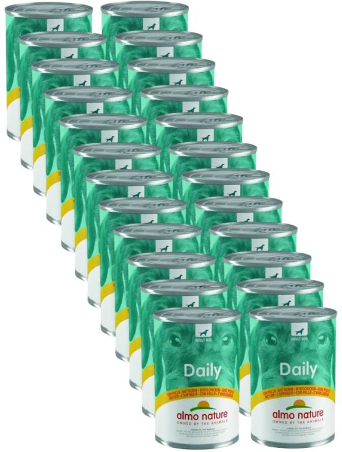 Kit Risparmio 24x400G Almo Nature Dog Daily Menu POLLO