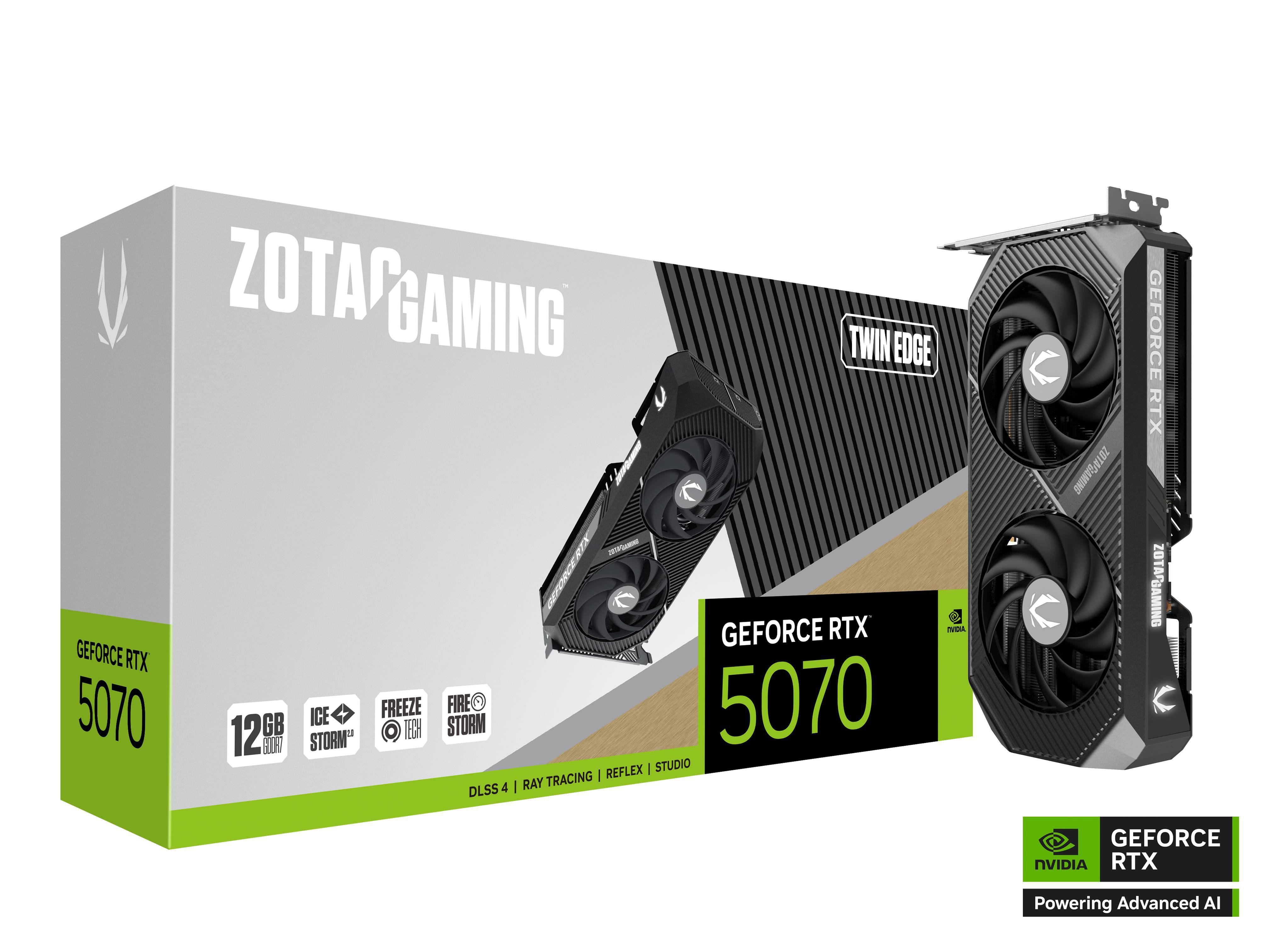 ZOTAC GAMING GeForce RTX 5070 Twin Edge Grafikkarte 12 GB