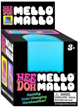 JoyToys Nee Doh Mello Mallo Squishy Stress Toy Color Changing Sensory Fidget Toy mello Mallo Blue