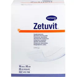 Zetuvit Saugkompresse Steril 10x10 cm 25 ST