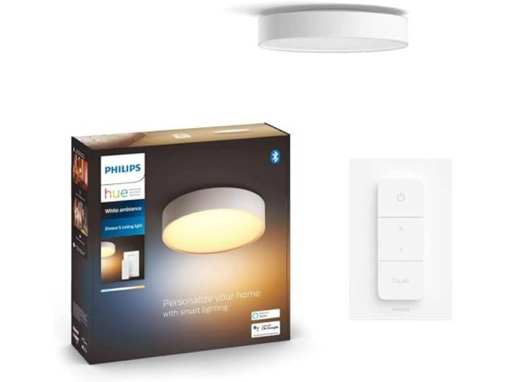 Philips Hue Enrave Deckenleuchte inkl. Dimmschalter, XL, Weiß
