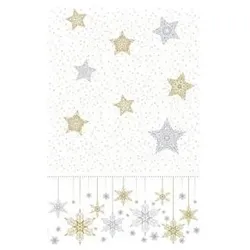 Duni, Tischdecke, Weihn.Tischdecke Dunicel weiss