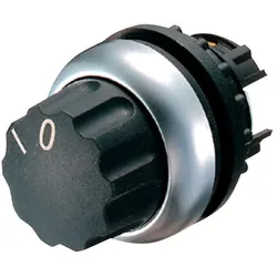Eaton 226836 Wahltaste, RMQ-Titan, mit Drehknopf, rastend, 2 Stellungen, individuell beschriftbar, Frontring Titan M22-WR-*  - 5 Stück