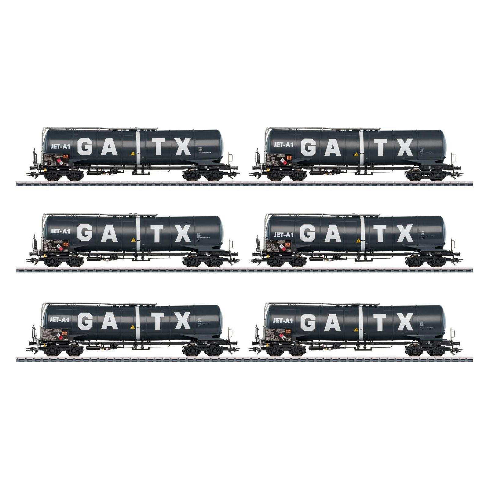Märklin 47546 H0 6er-Set Kesselwagen Zans der GATX (Spur H0) (47546)