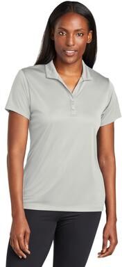 Sport-Tek LST725 Women's PosiCharge Re-Compete Polo Shirt in Silver size 4XL   Polyester
