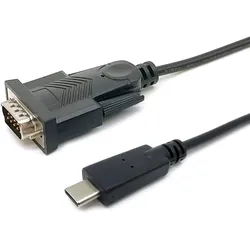 Equip USB-C auf Serial (DB9) Kabel, M/M, 1.5m