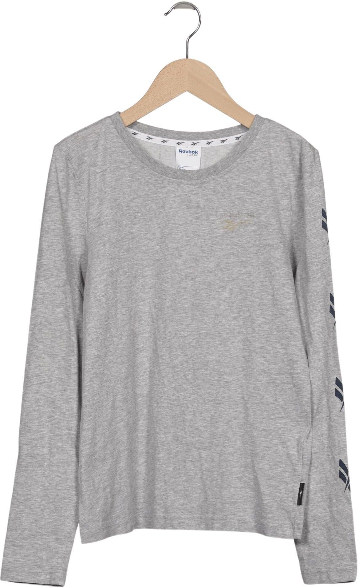 Reebok Classic Damen Langarmshirt, Grau, Gr. XS, kein / Etikett - Second Hand