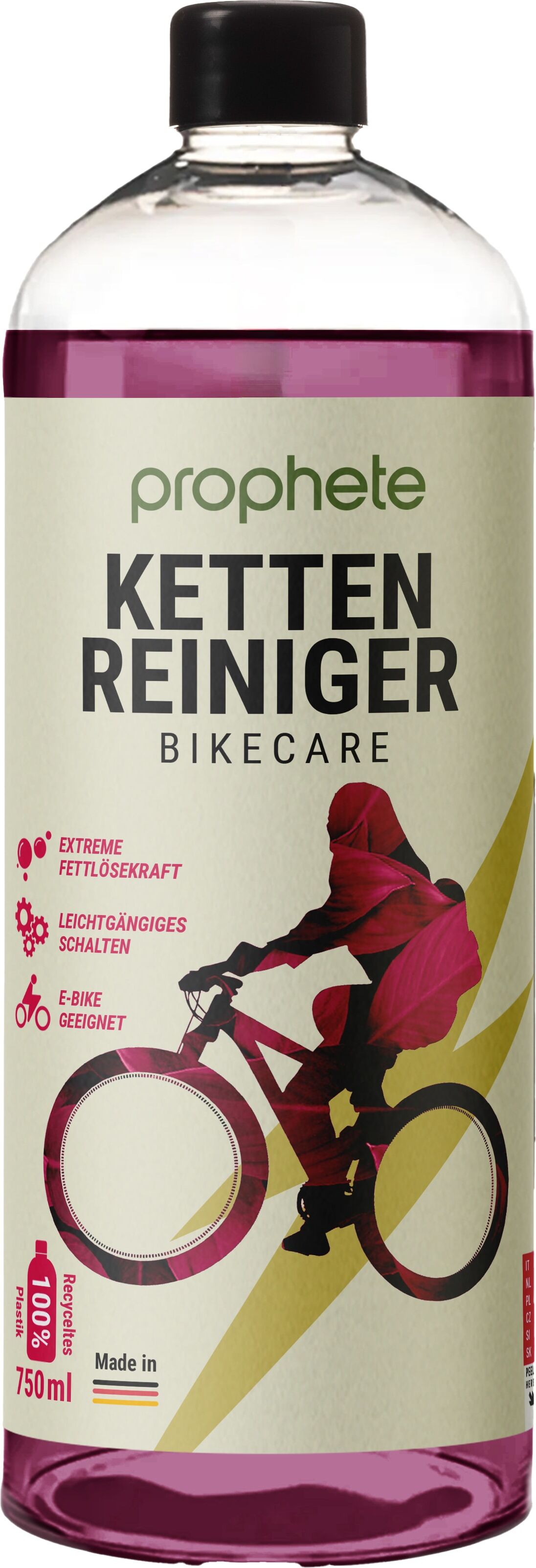 Zweiradreiniger PROPHETE "Prophete Kettenreiniger SET", rosa (lila), Reinigungsmittel, 750ml