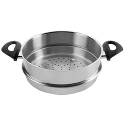 LACOR Dampfkasserolle ESTUDIO Edelstahl 18/10 24x10,5cm geeignet für Induktionsherd 3,5L 85424