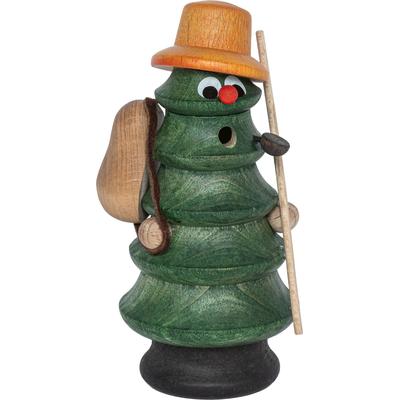 Räuchermännchen SAICO ORIGINAL "Räucherbaum "Wanderer", grün, Räucherdeko, Hohe 15cm