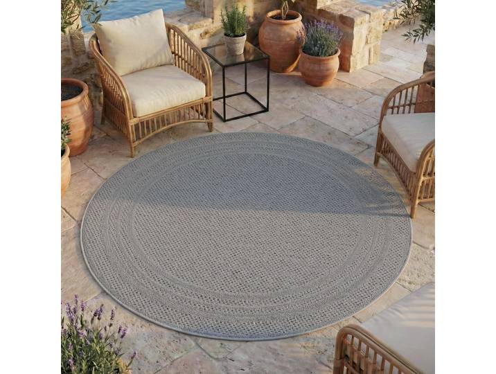 Ayyildiz Teppiche DESERT 1304, auch als Läufer und Rund erhältlich rund 5 mm Höhe In und Outdoor, pflegeleicht, Wohnzimmer, Aussenbereich