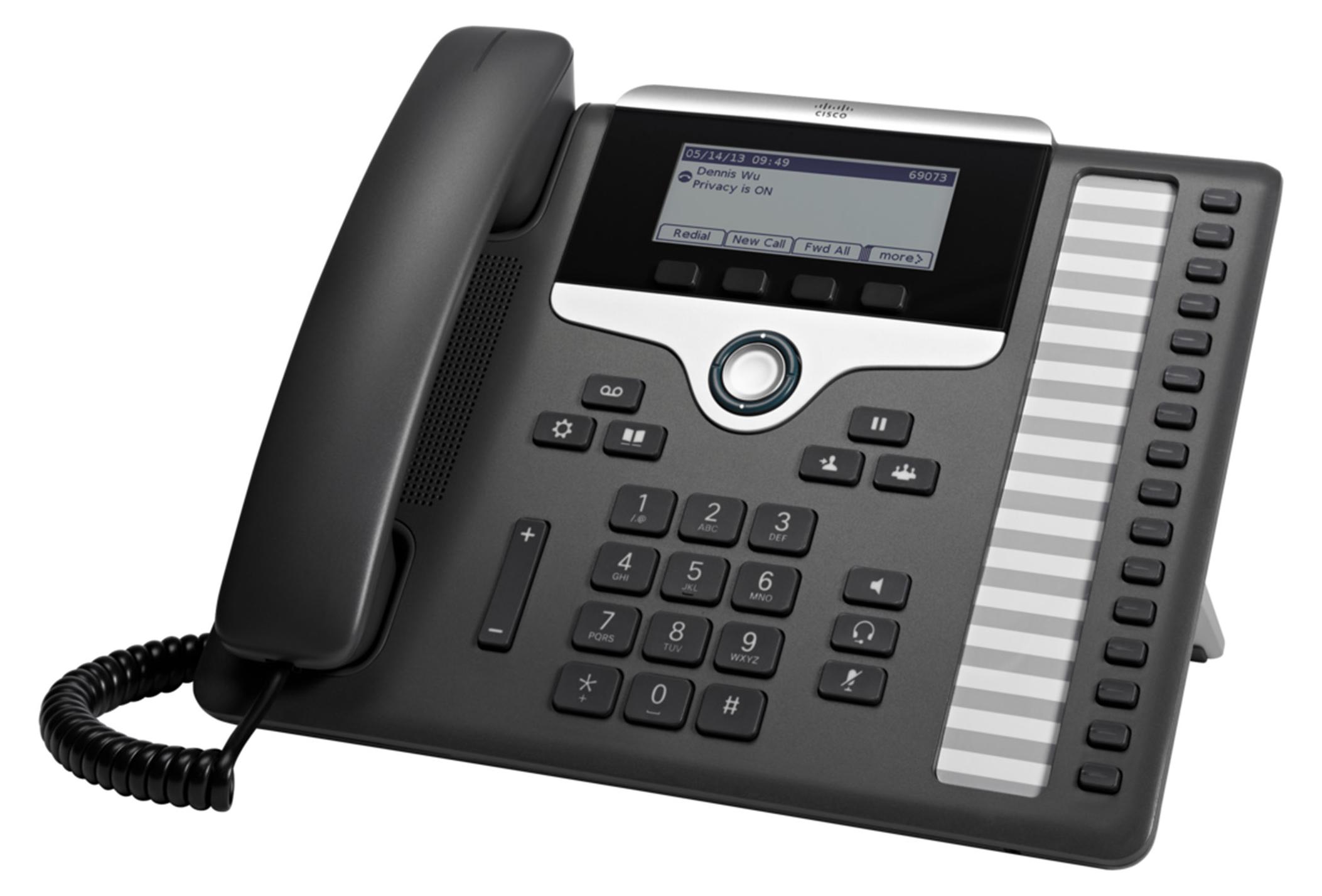 Cisco 7861, IP-Telefon, Schwarz, Silber, Kabelgebundenes Mobilteil, Polycarbonat, Tisch/Wand, 16 Zeilen