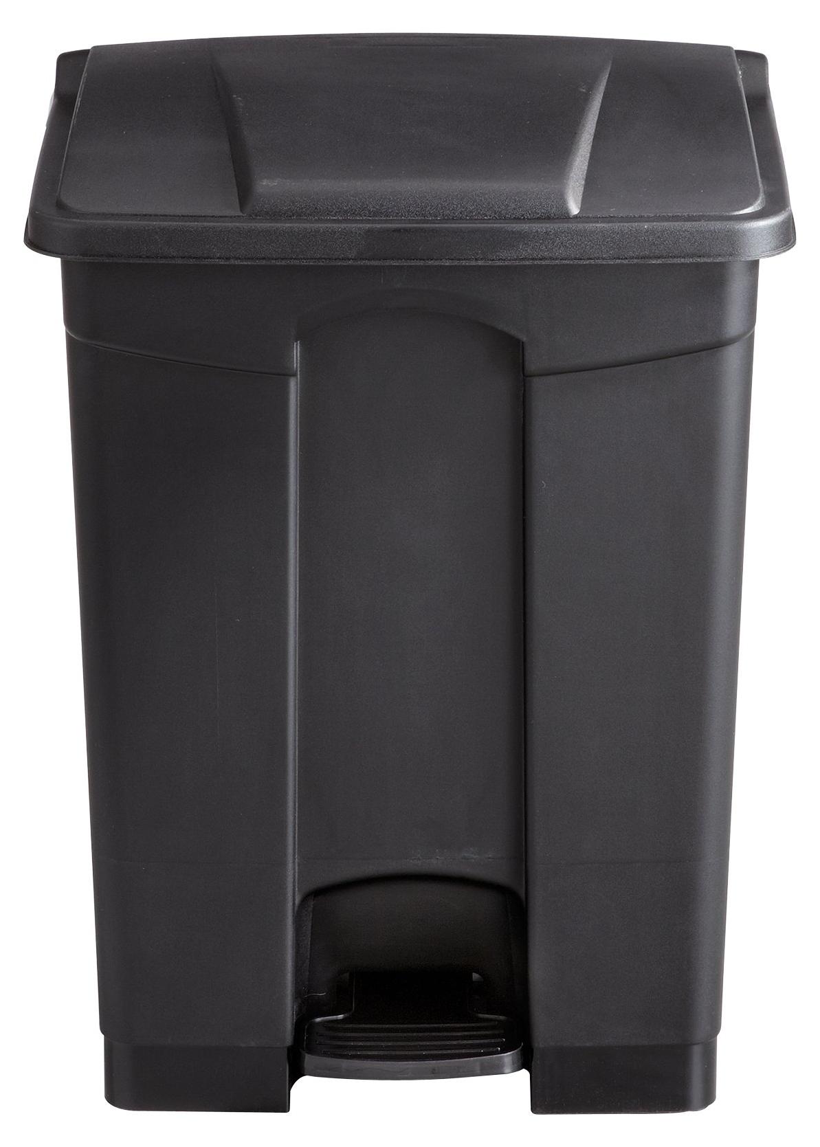 Mülleimer Kunststoff, 17 Gallonen, handsfree, schwarz, für Küche und Garten