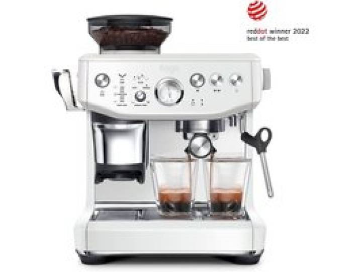 Machine expresso avec broyeur - SAGE - the Barista Express Impress SES876SST4EEU1 - Blanc Sel de Mer