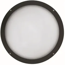Frisch-Licht LED Außenwandleuchte Ø39,5cm, IP65, 16W, 4000K, 2300lm, rund, schwarz FL-AL20304.2384