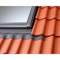VELUX Eindeckrahmen für Austauschfenster BFX EZ CK02 6000 Ziegel inkl. Dämmung und BFX Alu