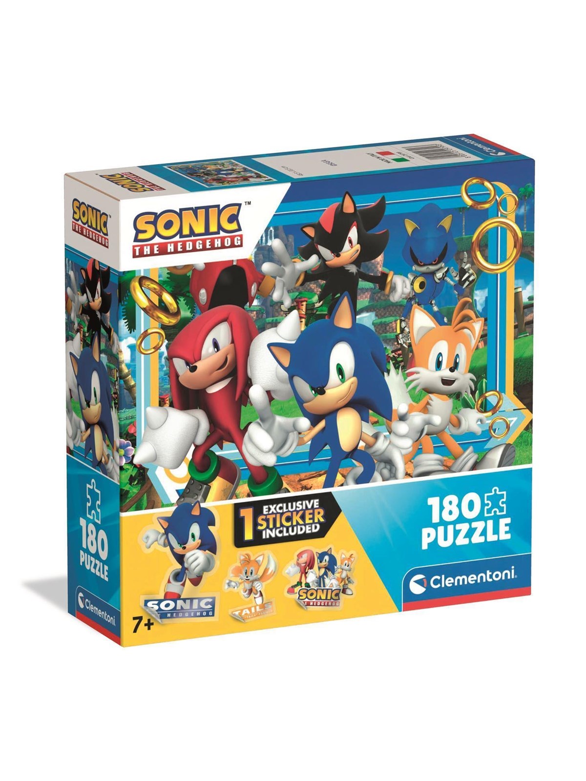 Clementoni Puzzle Square Box - Sonic 4, 180-teilig 2D Puzzles