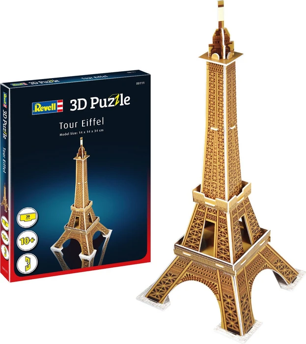 Revell Eiffelturm_ 3D-Puzzle, 20 Teile