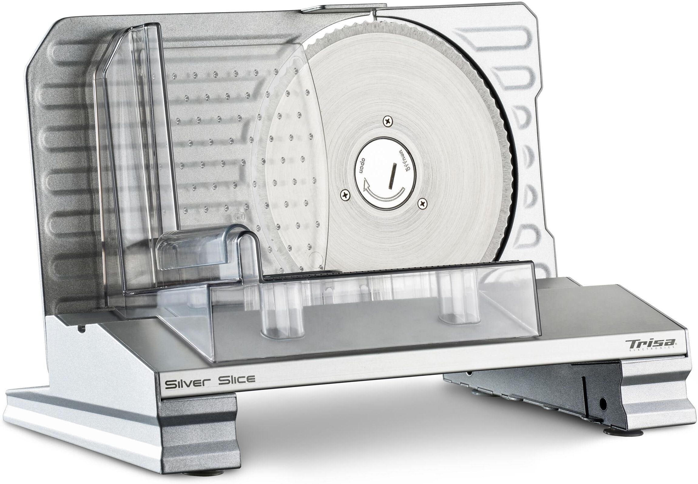 TRISA Allesschneider "Allesschneider Silver Slice", silber (silberfarben), B:36,4cm H:27,3cm T:19,6cm, Allesschneider, Allesschneider silberfarben Einheitsgröße