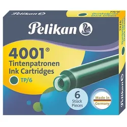 Pelikan Tintenpatronen »4001« (6 Stück) grün