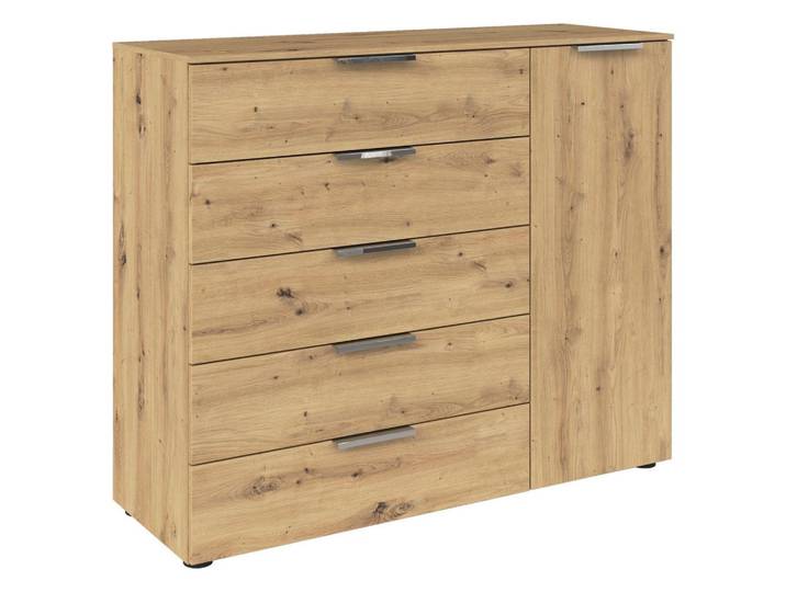 Kommode Flipp Eiche/Chromfarben B: 120 cm