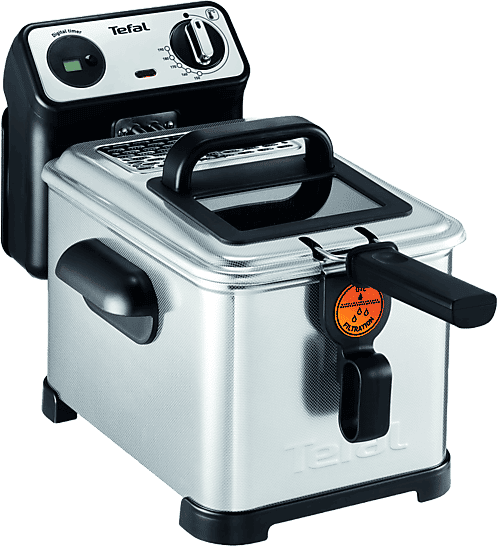 Freidora - Tefal FILTRA PRO 3L DIGITAL FR5111, 2400W, Zona fría, Acero inoxidable