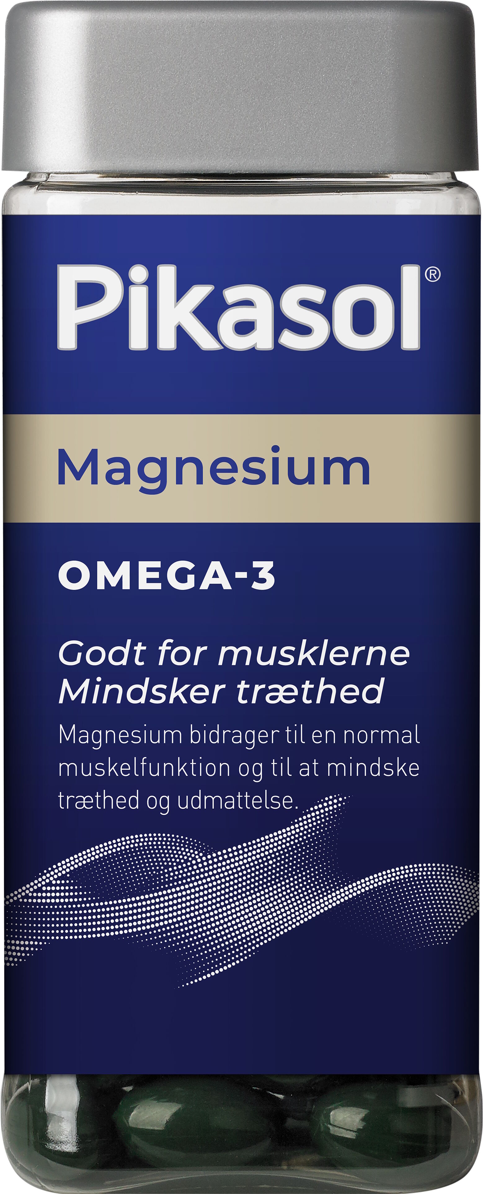 Pikasol Omega-3 Magnesium Kosttilskud 120 stk