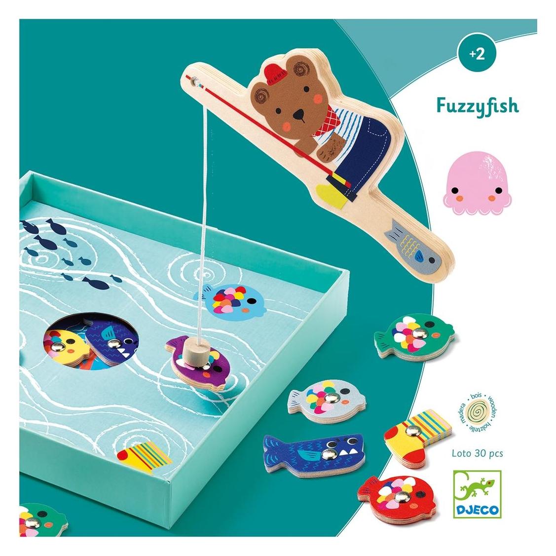 Djeco Magnetspiel Fuzzyfish (Englisch, 1 - 2 Spieler) (DJ01613)