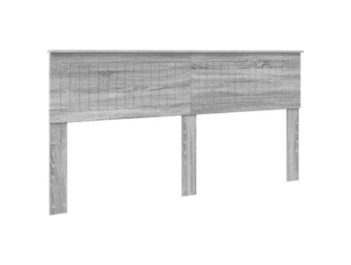 HGLADYU Modernes Kopfteil Grau 180 cm aus Holzwerkstoff – Graues Kopfteil Sonoma 180 cm