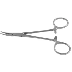 Halsted Mosquito Arterienklemme, gebogen, gerieft, 14 cm