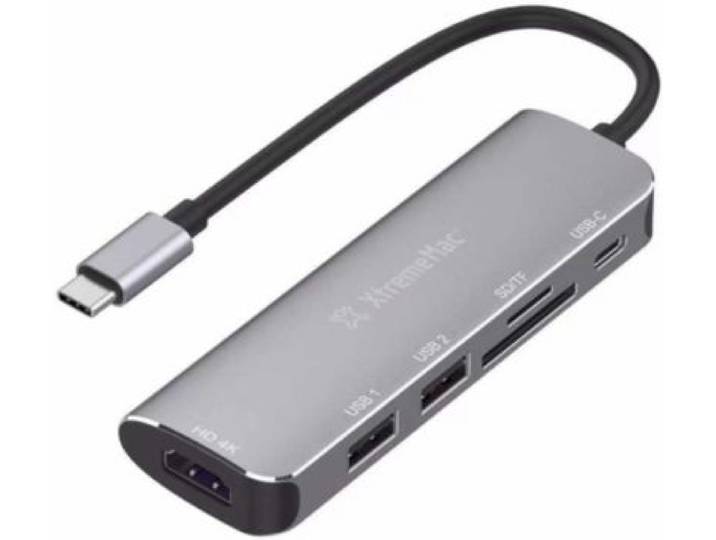 Xtrememac - Hub Usb C Usb-C 6 En 1