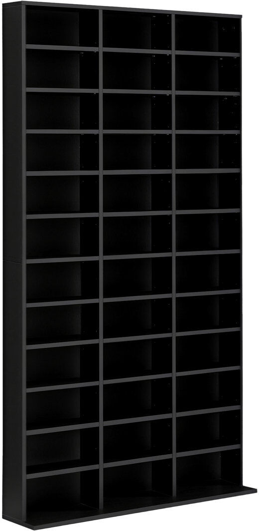 Latitude Run Mallette 195cm H x 102cm W Standard Bookcase Black 195cm H X 102cm W X 23.5cm D