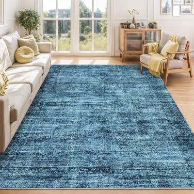 Garvee Distressed Vintage Boho Washable Area Rug