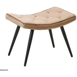 HTI-Living, Hocker, Hocker Freya Velvet Braun (54 x 39 x 38 cm)