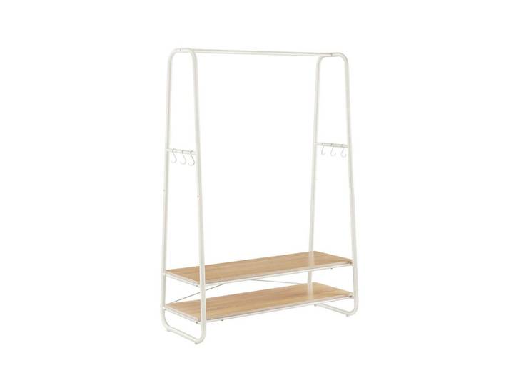 Hansiro Kleiderständer Kigali, Creme, 100x160x45 cm, Garderobe, Garderobenständer