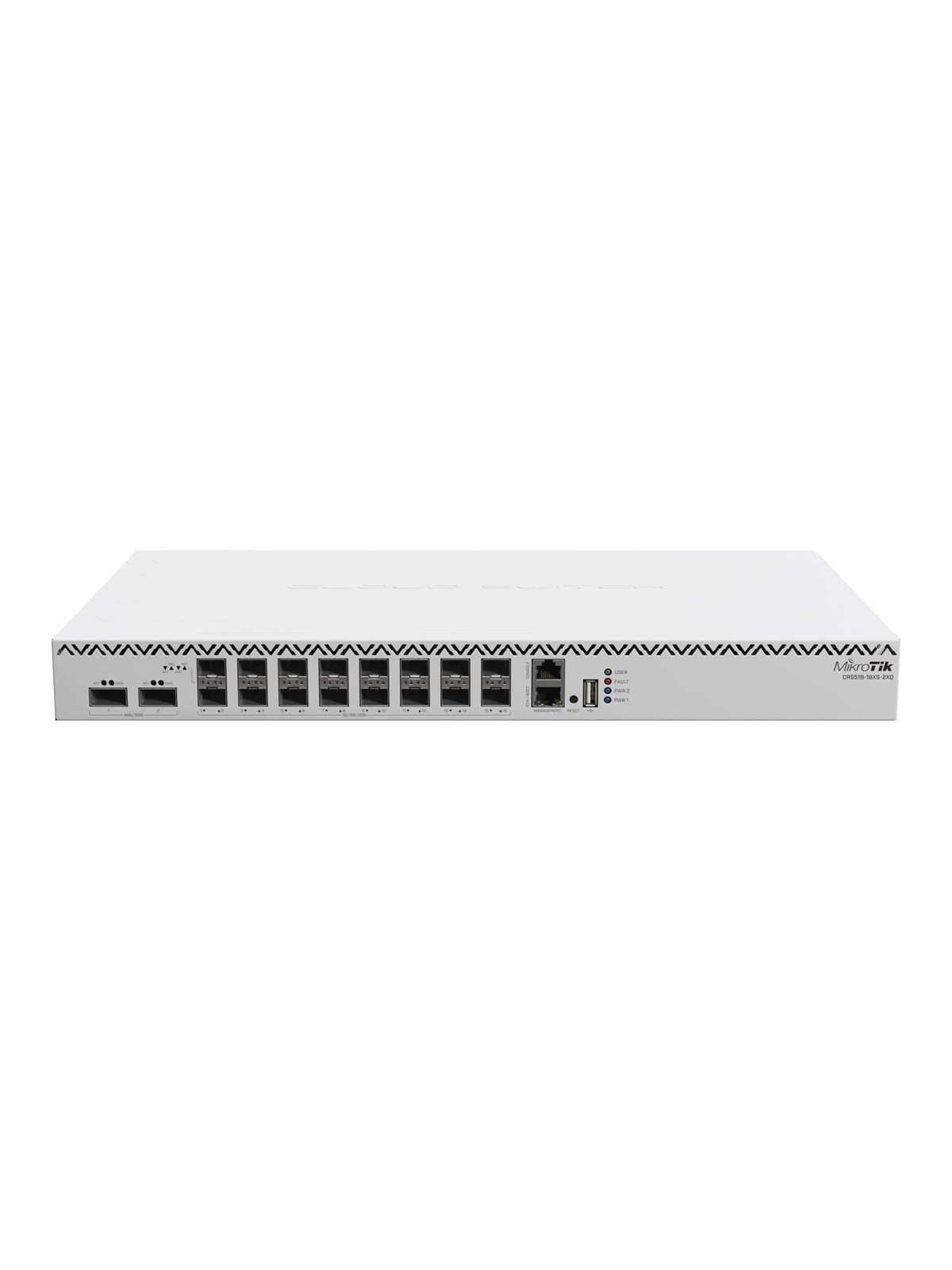 MikroTik CRS518-16XS-2XQ-RM 16-Port 25 Gigabit SFP28 / 2x 100Gigabit QSFP28