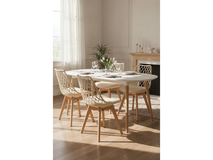 4er Set Mima Stühle - Beige