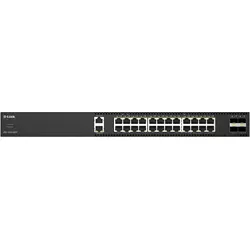 D-Link 28-Port mg Poe Smart Switch (28 Ports), Netzwerk Switch, Schwarz