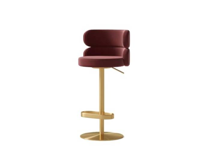VNCdfhETs Barstuhl Nordische Barhocker, Höhenverstellbare Drehhocker for Hotel Und Zuhause Barhocker(Rood)