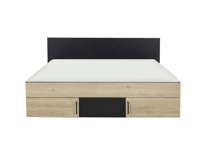 Bett Swindal kastanie Holz 160 x 200 cm - Bett