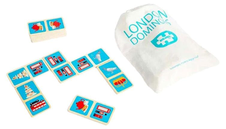 Bigjigs Houten dominospel Londen - Educatief speelgoed voor kinderen