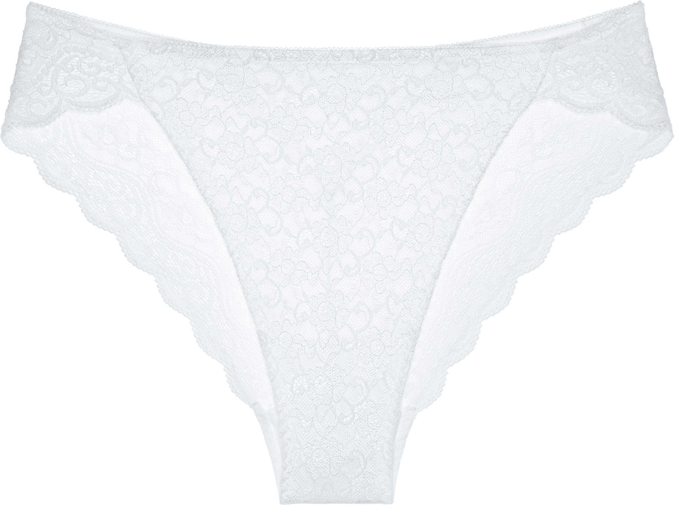 Tai-Slip TRIUMPH "Amourette", Damen, Gr. 38, Spitze, weiß, Spitze, Obermaterial: 77% Polyamid, 23% Elasthan. Spitze: 86% Polyamid, 14% Elasthan, unifarben, körpernah, Unterhosen Tai-Slip, Stretch-Spitze, hoher Beinausschnitt