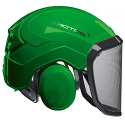 Forstschutzhelm "Integral Forest" grobes Visier G16 - grün