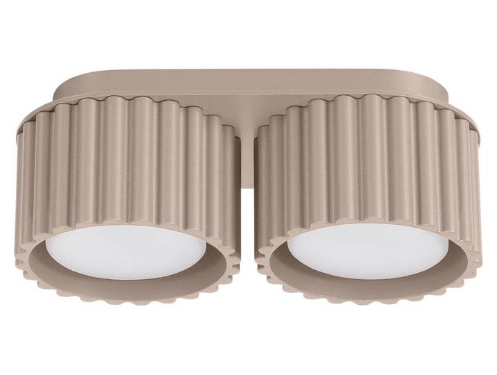 Plafonnier AURA 2 taupe Gx53 2xGx53 10W aluminium 8x10x21cm Sollux Lighting