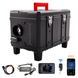 VEVOR 8 kW Dieselheizung 12 V /24 V All in One Diesel-Luftheizung, mit Bluetooth App Steuerung & Fernbedienung& Anzeigebildschirm & CO-Alarm, schnell aufheizende tragbare Dieselheizung für Fahrzeuge
