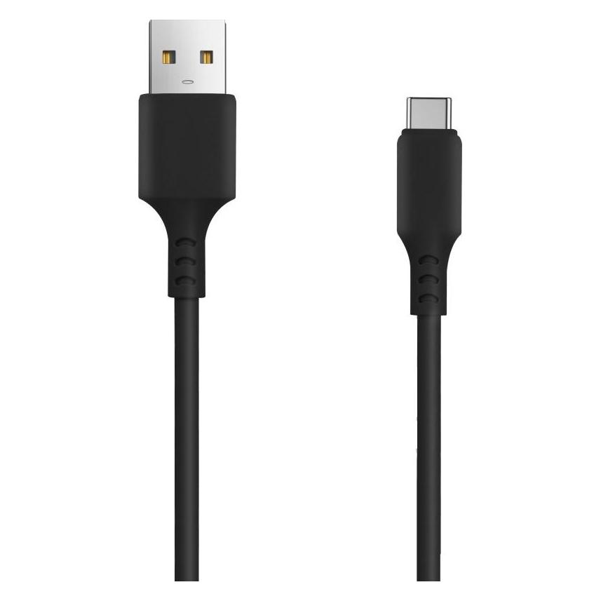Setty Kabel USB - USB-C 1,0 m 3A schwarz (1 m, USB 1.0, 15 W) (33467563)